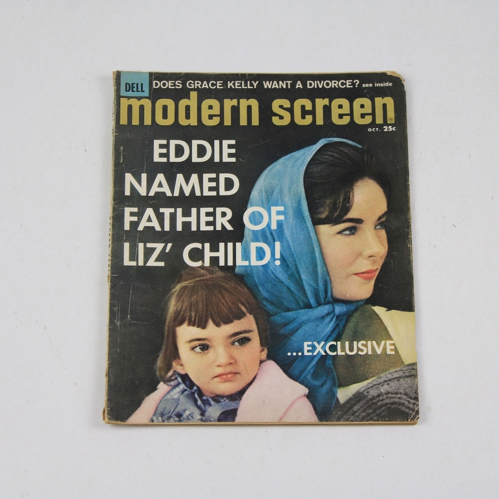 Vintage Modern Screen Magazine October 1959